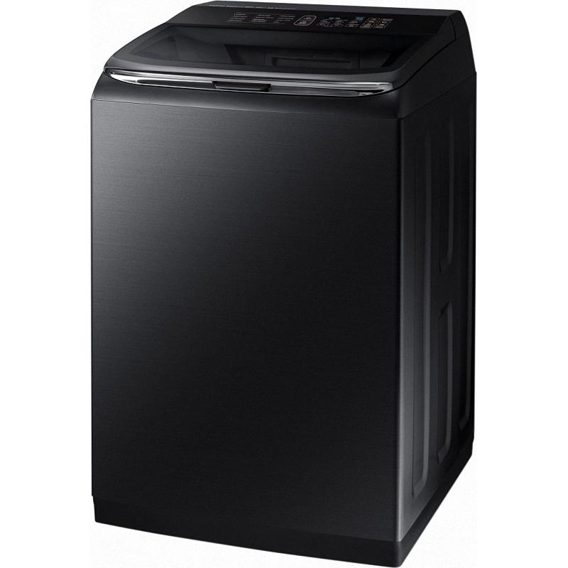 5.4 Cu. Ft. 12-Cycle High-Efficiency Top-Loading Washer with Steam - Fingerprint Resistant Black Stainless Steel