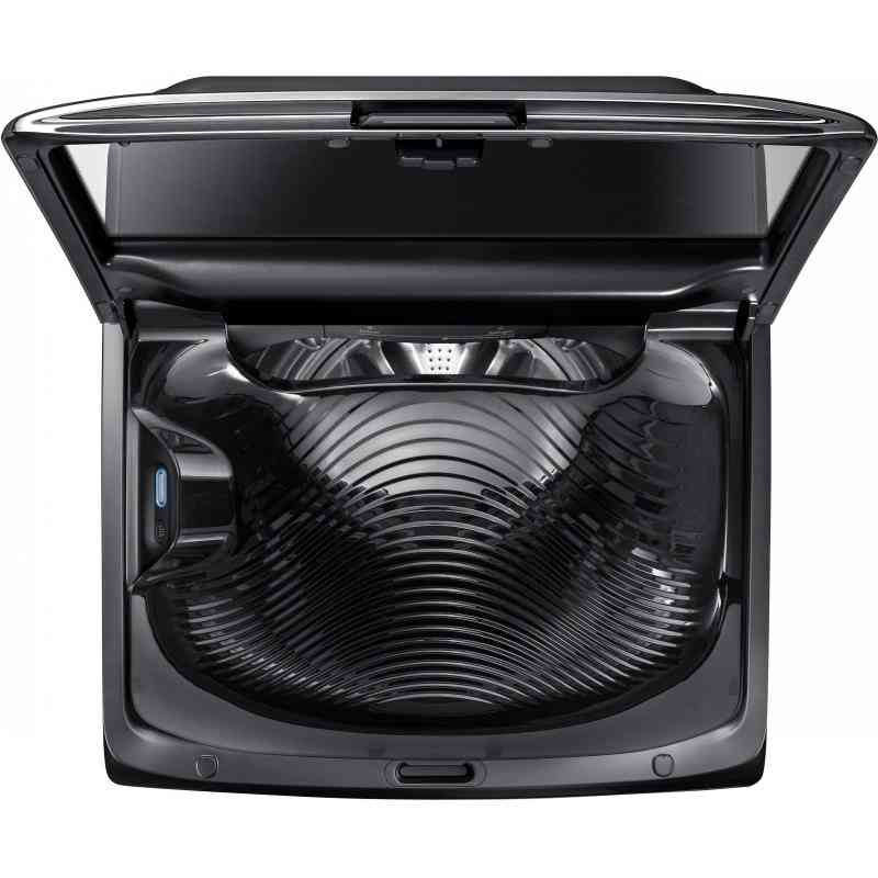 5.4 Cu. Ft. 12-Cycle High-Efficiency Top-Loading Washer with Steam - Fingerprint Resistant Black Stainless Steel