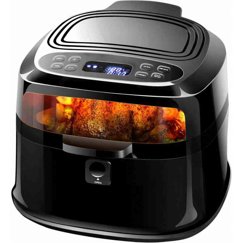 6.5L Digital Rotisserie Air Fryer - Black