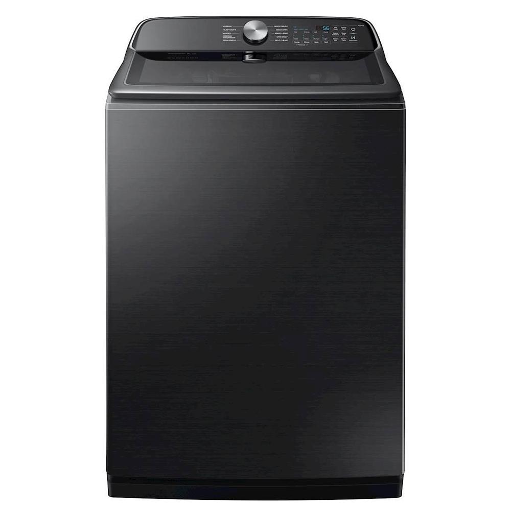 5.4 Cu. Ft. 10-Cycle Top-Loading Washer - Black stainless steel