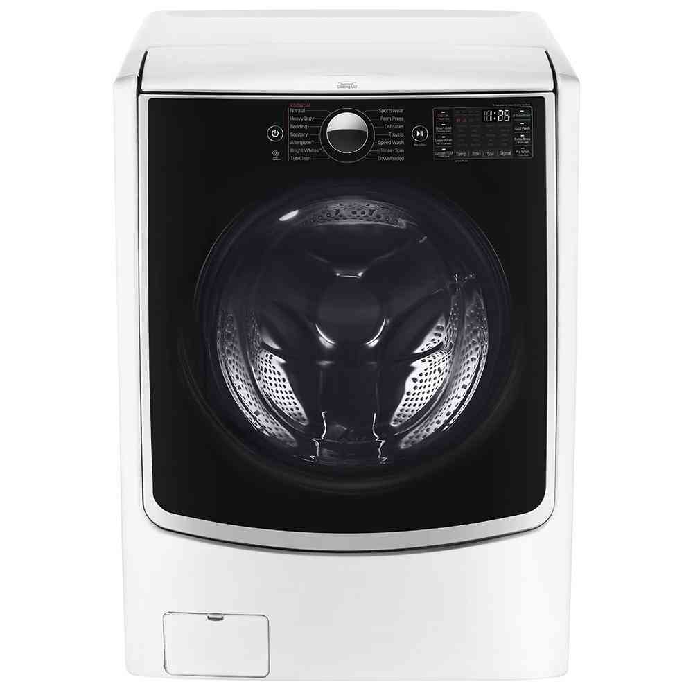 4.5 Cu. Ft. 14-Cycle Front-Loading Smart Washer with TurboWash and Steam - White