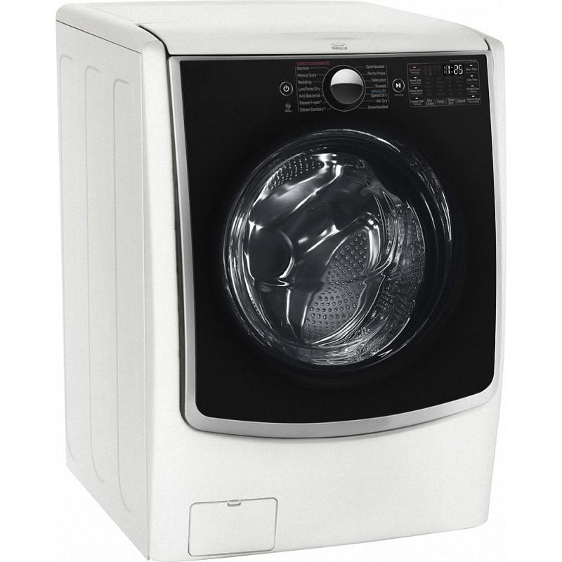 4.5 Cu. Ft. 14-Cycle Front-Loading Smart Washer with TurboWash and Steam - White