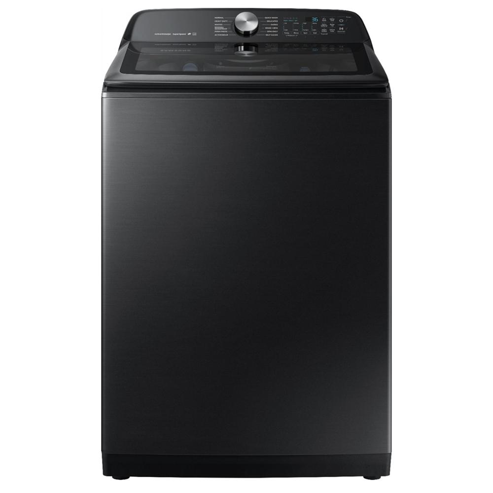 5.0 Cu. Ft. 12-Cycle Top-Loading Washer - Fingerprint-Resistant Black Stainless Steel