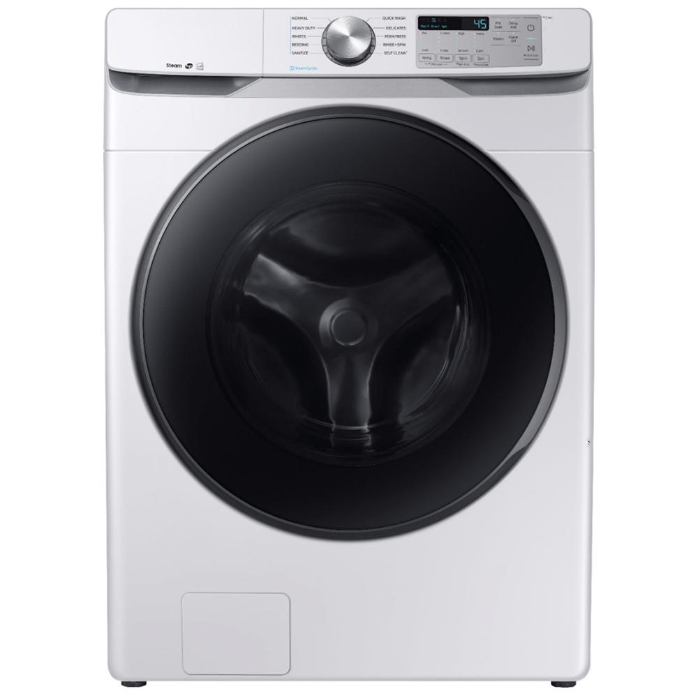 4.5 Cu. Ft. 10-Cycle High-Efficiency Front-Loading Washer with Steam - White