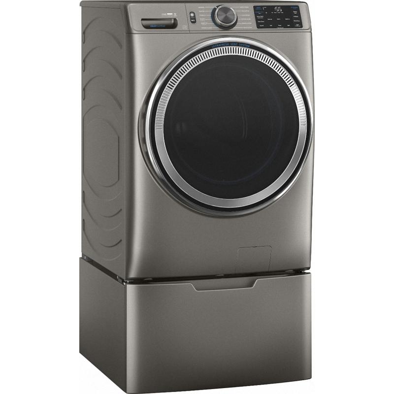 4.8 Cu. Ft. 12-Cycle High-Efficiency Front-Loading Washer with Steam- Satin Nickel