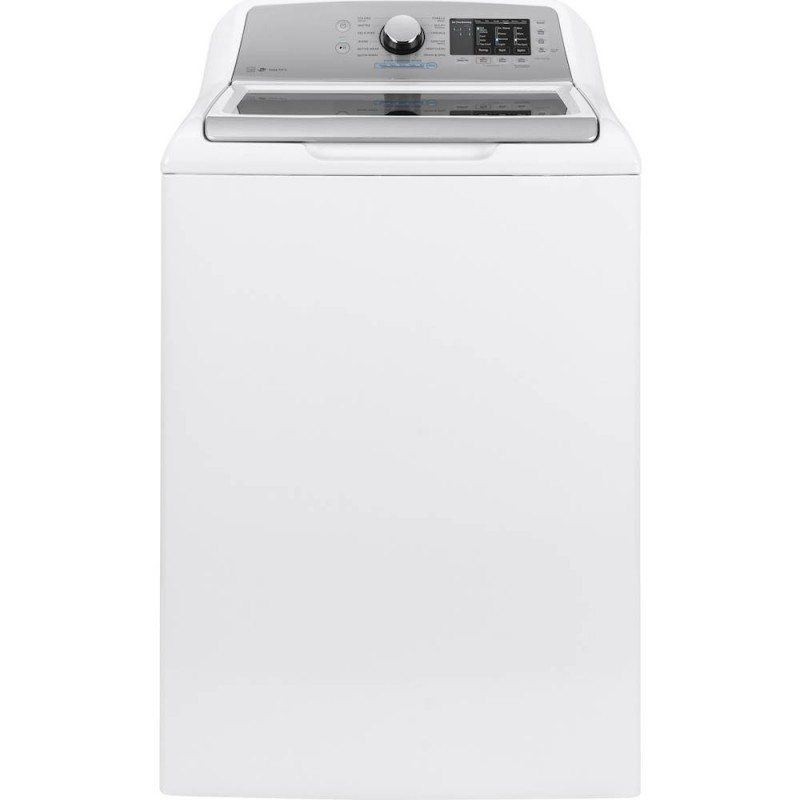 4.6 Cu. Ft. 12-Cycle High-Efficiency Top-Loading Washer - White On White With Silver Backsplash