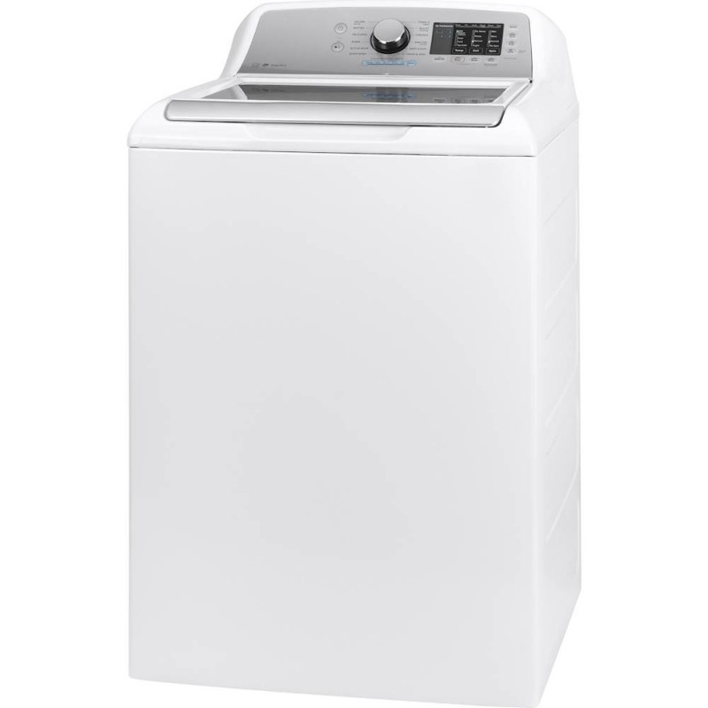 4.6 Cu. Ft. 12-Cycle High-Efficiency Top-Loading Washer - White On White With Silver Backsplash