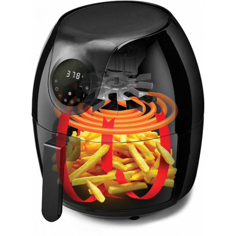 6qt Digital Air Fryer - Black