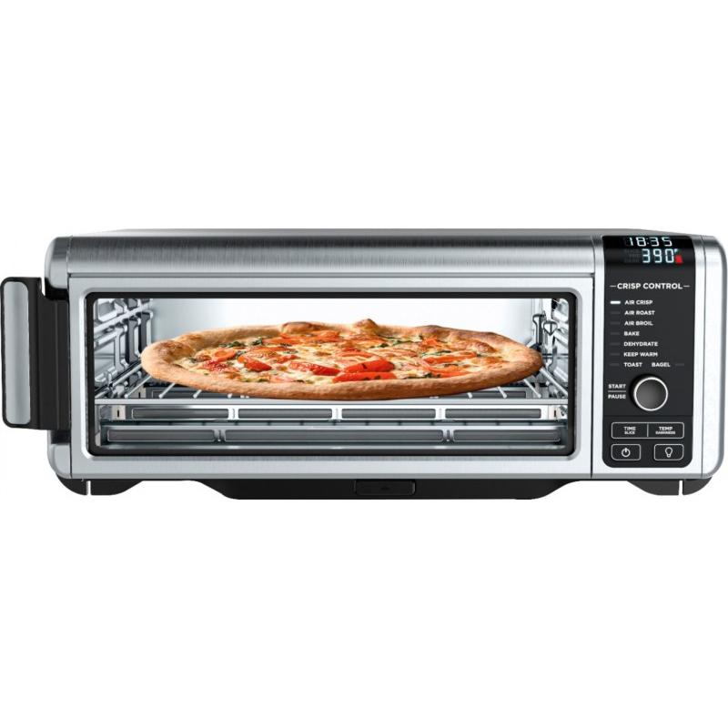 Toaster Oven with Air Fryer - Stainless Steel/Black