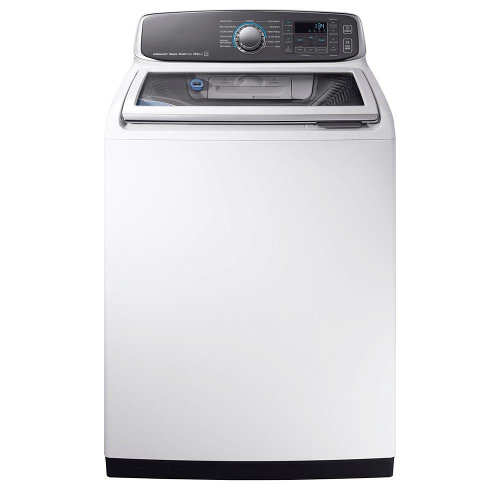 5.2 Cu. Ft. 13-Cycle High-Efficiency Top-Loading Washer with Steam - White