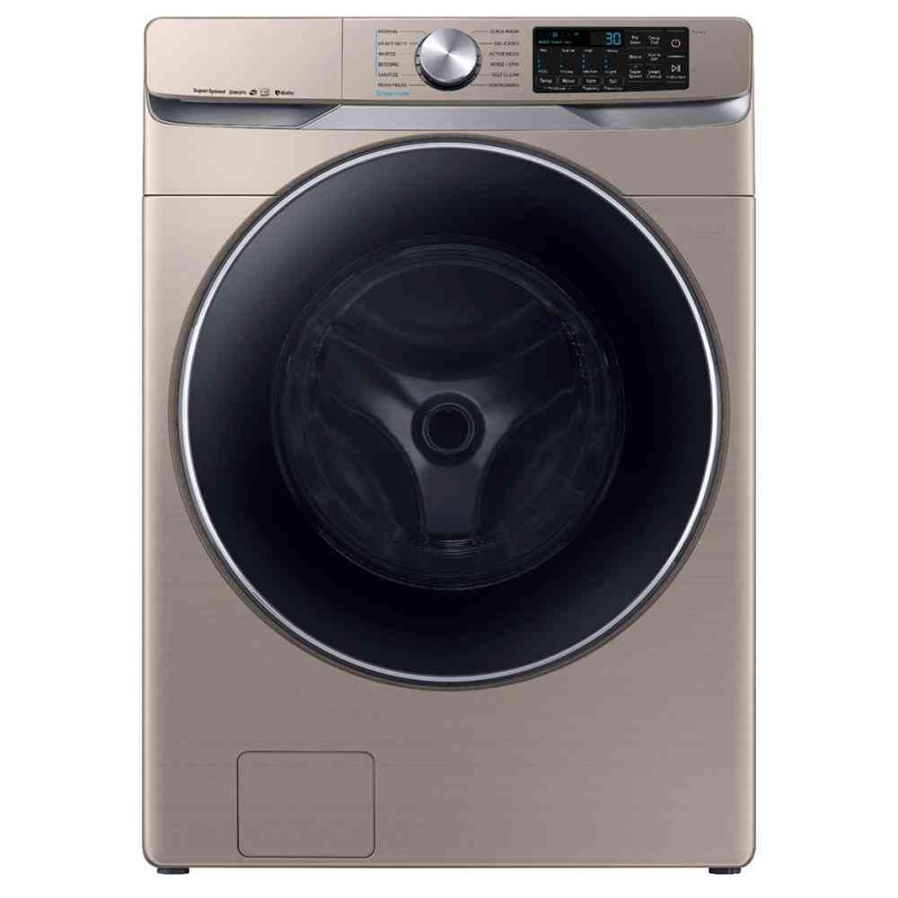 4.5 Cu. Ft. 12-Cycle Front-Loading Smart Wi-Fi Washer with Steam - Champagne