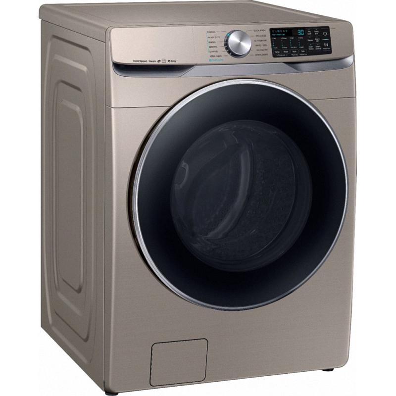 4.5 Cu. Ft. 12-Cycle Front-Loading Smart Wi-Fi Washer with Steam - Champagne