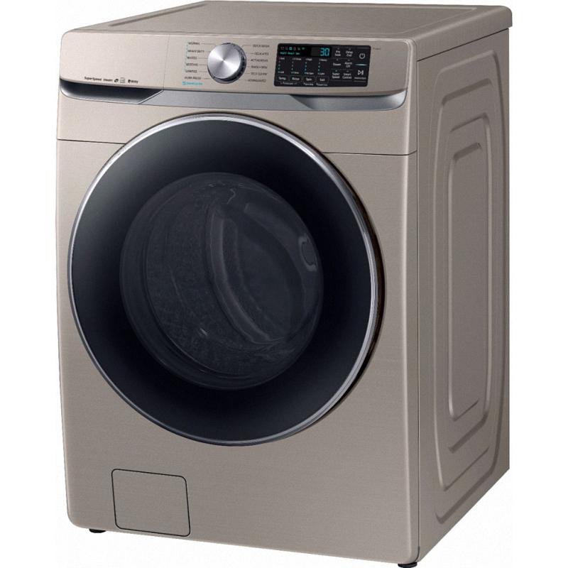 4.5 Cu. Ft. 12-Cycle Front-Loading Smart Wi-Fi Washer with Steam - Champagne