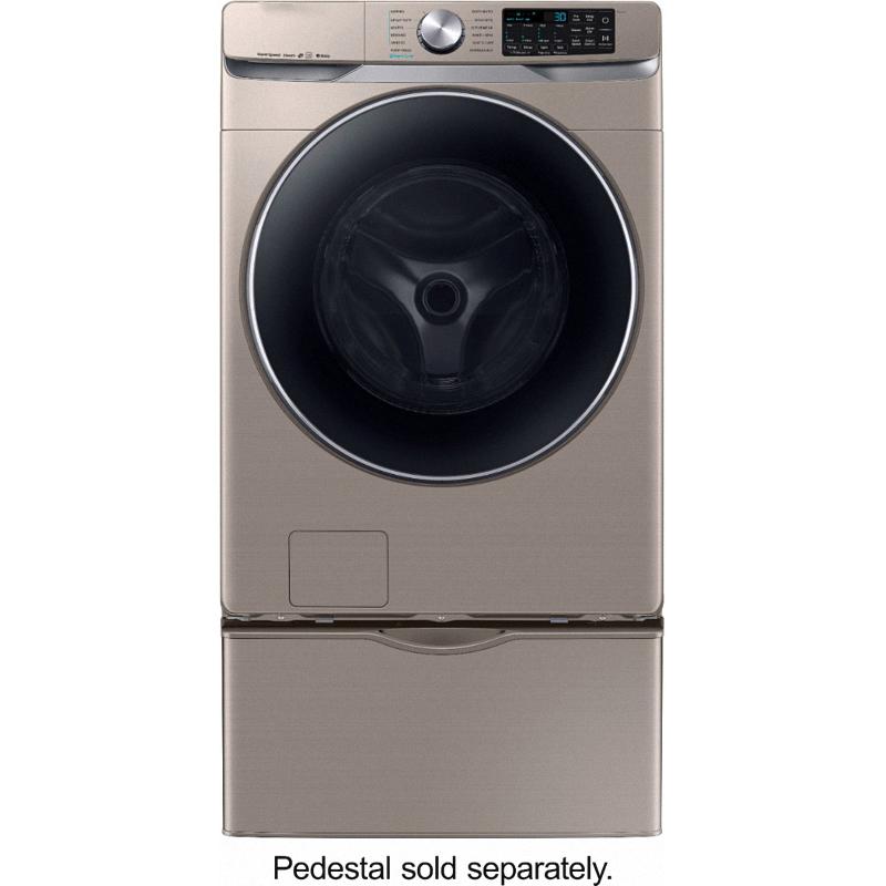 4.5 Cu. Ft. 12-Cycle Front-Loading Smart Wi-Fi Washer with Steam - Champagne