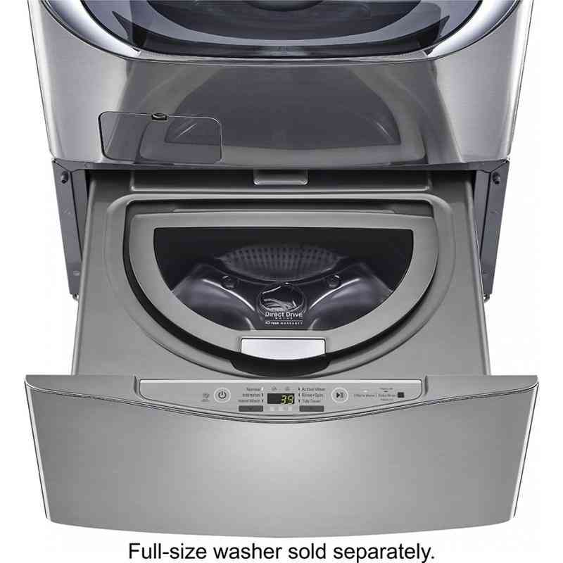 27" SideKick 1.0 Cu. Ft. 6-Cycle High-Efficiency Pedestal Washer - Graphite Steel